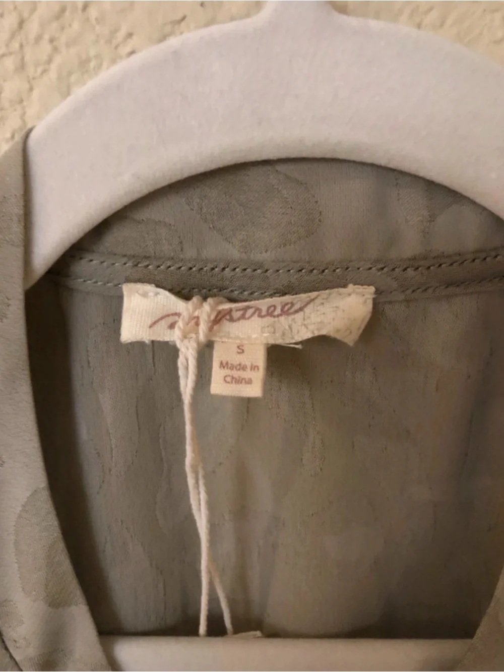 Mystree Light Gray Subtle Pattern Jacket - Picture 3 of 7